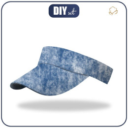 Peaked headband - GRUNGE (blue)