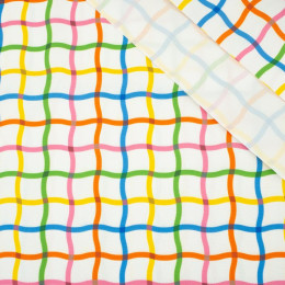COLORFUL SQUARES - Waterproof woven fabric