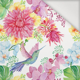 HUMMINGBIRDS AND FLOWERS - Nylon fabric PUMI