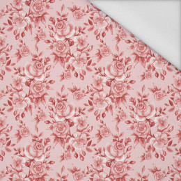ROSES pat. 1 (red) - Waterproof woven fabric