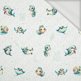 SEA ANIMALS PAT. 2 - looped knit fabric
