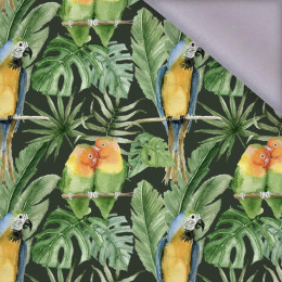 PARROTS pat. 2 / black (JUNGLE) - softshell