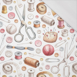 SEWING (HOBBIES AND JOBS) / white - single jersey with elastane 