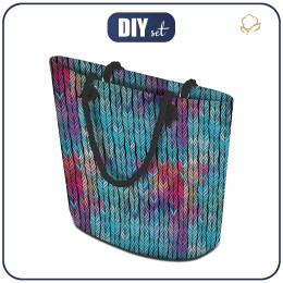 TOTE BAG - BRAID / rainbow - sewing set