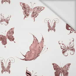 BUTTERFLIES (GLITTER BUTTERFLIES) / white - Viscose jersey