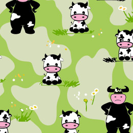 COWS ON GREEN