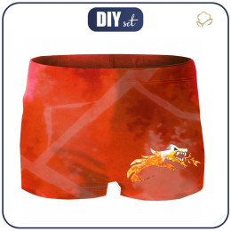 Boy's swim trunks - RED NINJA 134-140