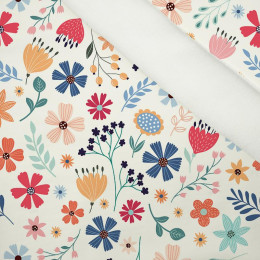 COLORFUL FLOWERS / vanilla - softshell