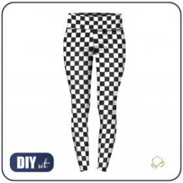 SPORTS LEGGINGS (S) - CLASSIC CHECK - sewing set