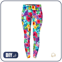 SPORTS LEGGINGS - COLORFUL ABSTRACTION pat. 2 - sewing set