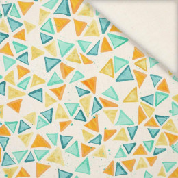 TROPICAL TRIANGLES no. 2 - Linen with viscose