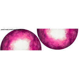 SPECKS (fuchsia) - circle skirt panel 