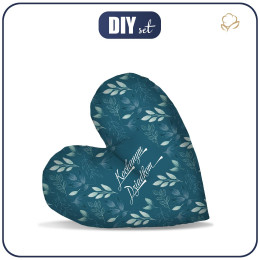 DECORATIVE PILLOW HEART - KOCHANYM DZIADKOM / LEAVES pat. 9