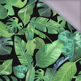 TROPICAL LEAVES pat. 2 / black - softshell