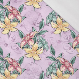 88cm TROPICAL FLOWERS - single jersey with elastane 