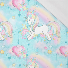 UNICORNS AND RAINBOW  pat. 1 (WONDERLAND) - single jersey with elastane 