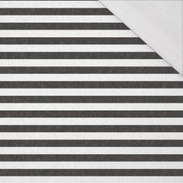 STRIPES 1x1 - acid white/ acid black - single jersey with elastane 