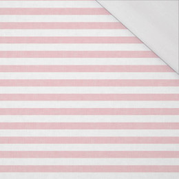 STRIPES 1x1 - acid white/ acid pink  - Waterproof woven fabric