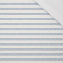 STRIPES 1x1 - acid ecru / acid blue - single jersey with elastane 