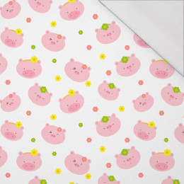 PINK PIGS / heads (ANIMAL GARDEN) - single jersey with elastane 