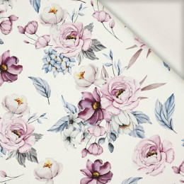 WATERCOLOR BOUQUET Pat. 2 - viscose woven fabric