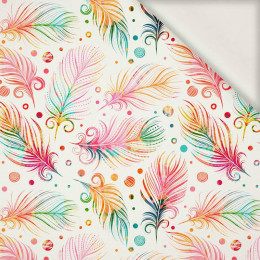 RAINBOW FEATHERS - viscose woven fabric