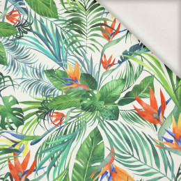 PARADISE JUNGLE / white - viscose woven fabric