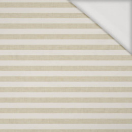 50CM STRIPES 1x1 - acid ecru / acid  beige - Viscose jersey