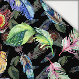 PEACOCK FEATHERS / black - light brushed knitwear
