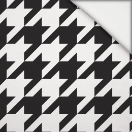 BLACK HOUNDSTOOTH (big) / WHITE - light brushed knitwear