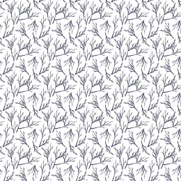 TWIGS pat. 2 (WINTER TIME) / white