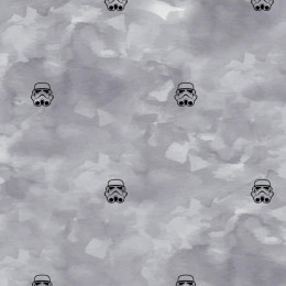 STORMTROOPERS (minimal) / CAMOUFLAGE pat. 2 (grey) - Cotton woven fabric