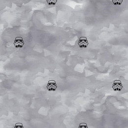 STORMTROOPERS (minimal) / CAMOUFLAGE pat. 2 (grey) - Cotton woven fabric