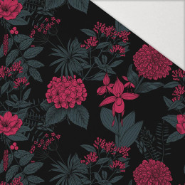 FLOWERS / viva magenta - Hydrophobic brushed knit