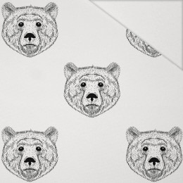 BEARS (heads) - Hydrophobic brushed knit