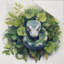 WATERCOLOR SNAKE - panel (75cm x 80cm) Hydrophobic brushed knit