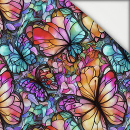 BUTTERFLIES / STAINED GLASS - light brushed knitwear