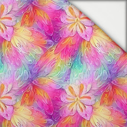 RAINBOW FLOWERS  - light brushed knitwear