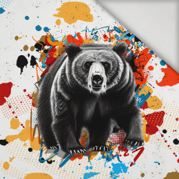 BEAR / SPECKS - panel (60cm x 50cm) lycra 300g