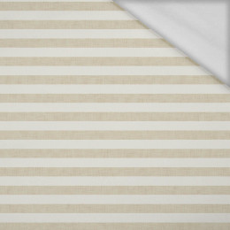 STRIPES 1x1 - acid ecru / acid beige  - Thermo lycra