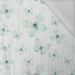 BUTTERFLIES PAT. 2 (WATER-COLOR BUTTERFLIES) - Cotton muslin