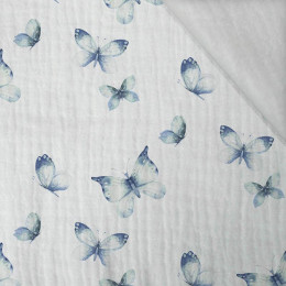 BUTTERFLIES PAT. 4 (WATER-COLOR BUTTERFLIES) - Cotton muslin