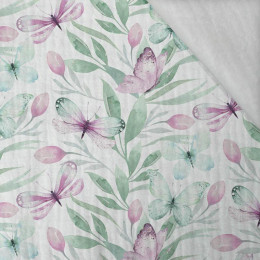BUTTERFLIES MIX PAT.1 (WATER-COLOR BUTTERFLIES) - Cotton muslin