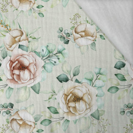 PEONIES pat. 2 - Cotton muslin