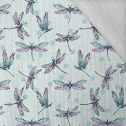 DRAGONFLIES pat. 2 (DRAGONFLIES AND DANDELIONS) - Cotton muslin