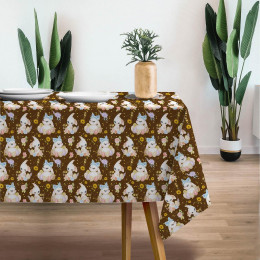 BUNNIES PAT. 3 (CUTE BUNNIES) - Woven Fabric for tablecloths