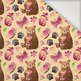 BEARS WITH HONEY (BEARS AND BUTTERFLIES) - Nylon fabric PUMI