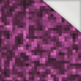 PIXELS pat. 2 / purple  - Nylon fabric Pumi