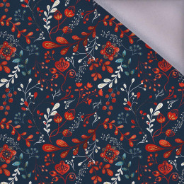 FOLK FLORAL pat. 1 / red (FOLK FOREST) - softshell