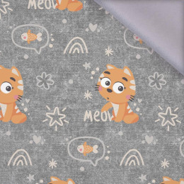 CATS / meow (CATS WORLD ) / ACID WASH GREY  - softshell